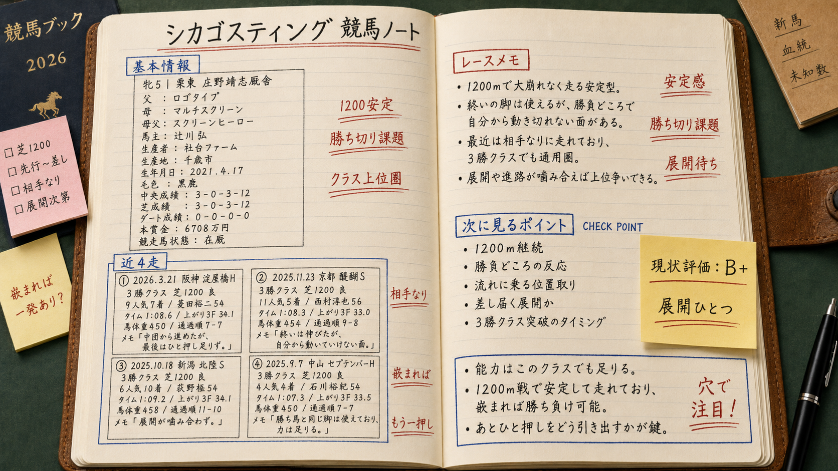 シカゴスティング 今週の想定