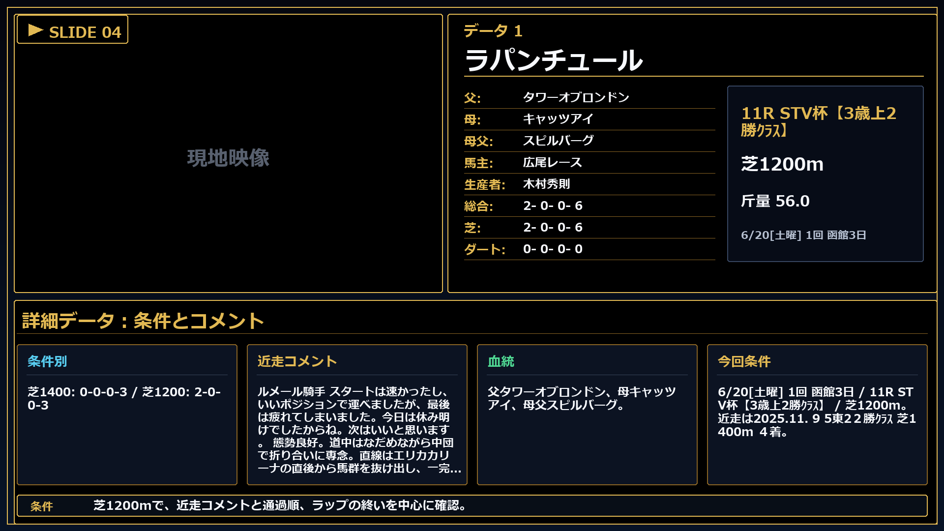 ラパンチュール 条件とコメント
