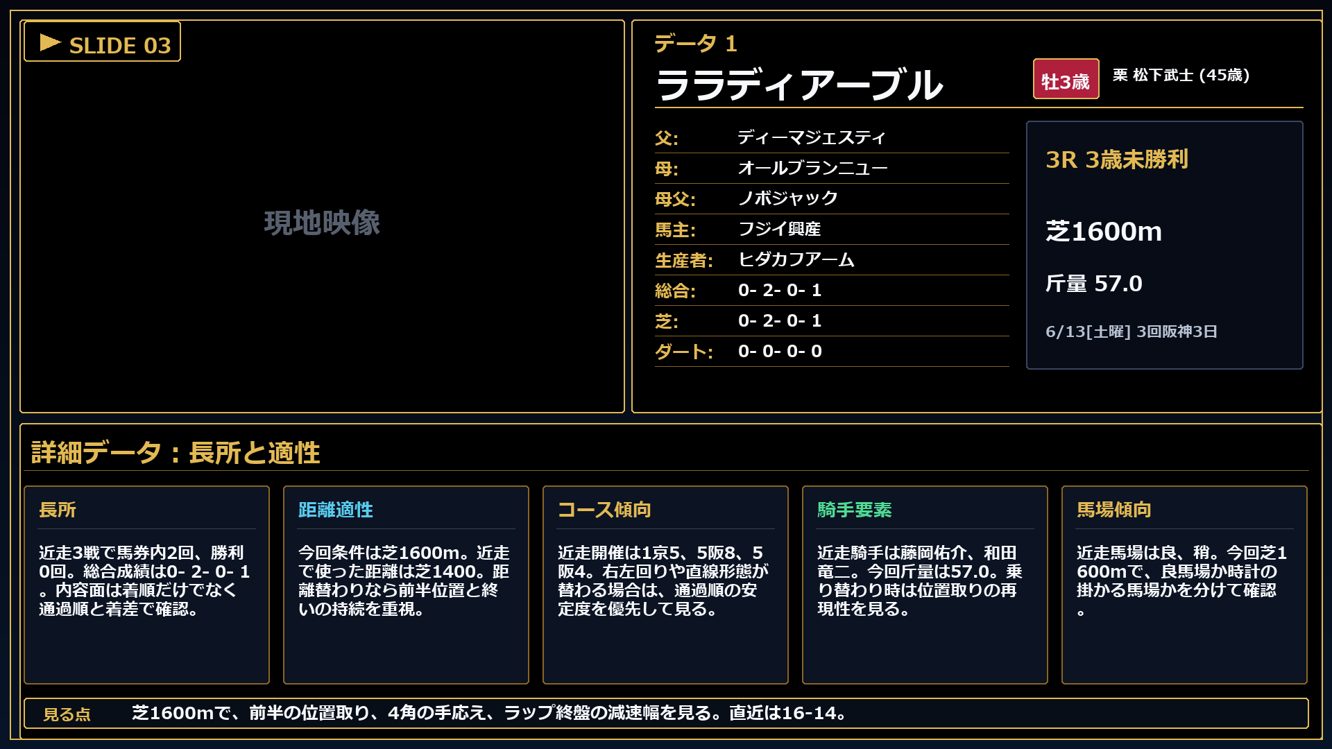 ララディアーブル 長所と課題