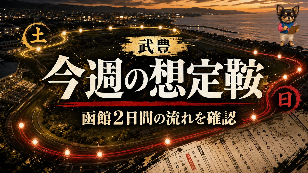 武豊騎手 今週の想定｜2026年7月11日(土)-12日(日) 函館
